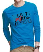 לקוסט-LACSOTE TSHIRT MEN LONG DESGIN - BLUE