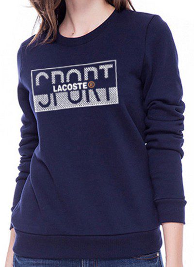 לקוסט-LACSOTE SWETER WOMEN DESGIN- NAVY BLUE