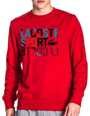 לקוסט-LACSOTE  SWETER MEN DESGIN- RED