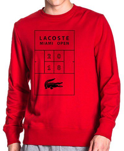 לקוסט-LACSOTE SWETER MEN DESGIN- RED