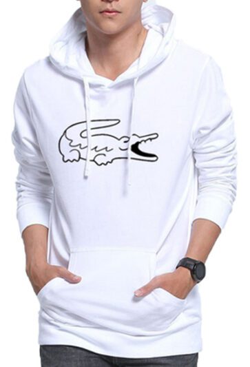 לקוסט-LACSOTE HOODIES MEN DESGIN - WHITE