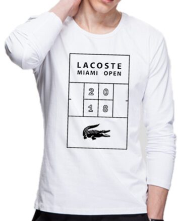 לקוסט-LACSOTE TSHIRT MEN LONG DESGIN - WHITE