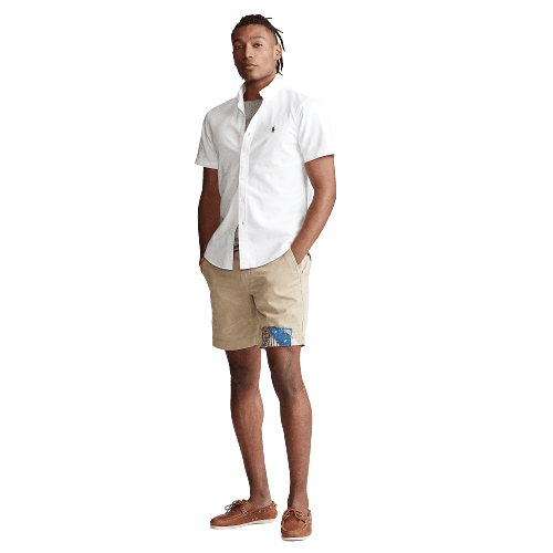 ראלף לורן-RALPH LAUREN SHIRT MEN'S SHORT WHITE – תמונה 2