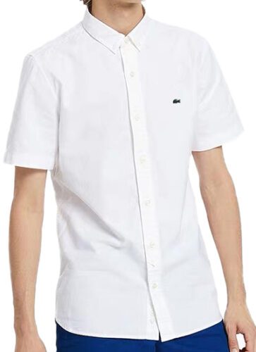 לקוסט-LACOSTE SHIRT MEN SHORT – WHITE (2)