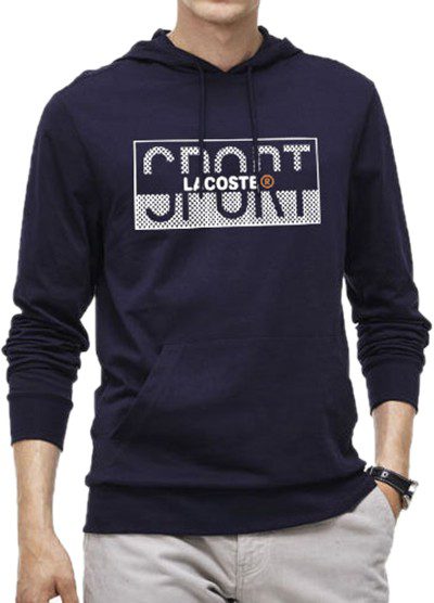 לקוסט-LACSOTE HOODIES MEN DESGIN - NAVY BLUE