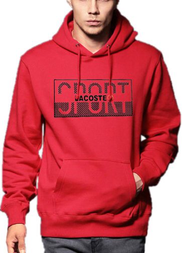 לקוסט-LACSOTE HOODIES MEN DESGIN - RED
