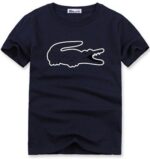 לקוסט-LACSOTE TSHIRT DESGIN MEN SHORT - Navy Blue