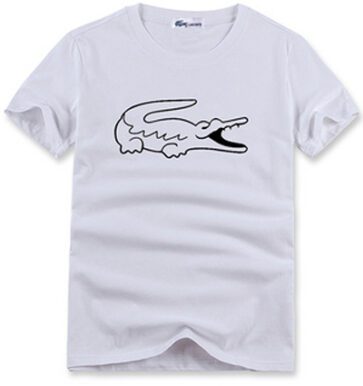 לקוסט-LACSOTE TSHIRT DESGIN MEN SHORT - White