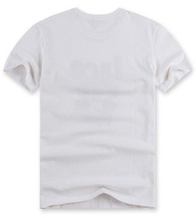 לקוסט-LACSOTE TSHIRT DESGIN MEN SHORT - White & Black Logo