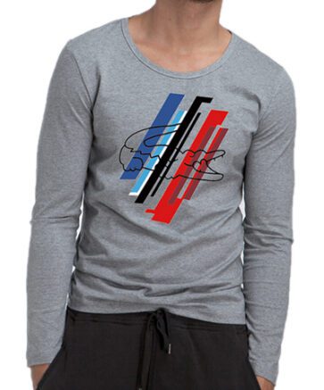 לקוסט-LACSOTE TSHIRT MEN LONG DESGIN - GRAY