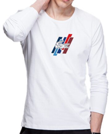 לקוסט-LACSOTE TSHIRT MEN LONG DESGIN - WHITE