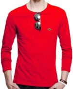לקוסט-LACSOTE TSHIRT MEN LONG - RED