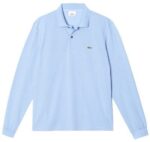לקוסט-LACSOTE TSHIRT MEN POLO LONG - Light Steel Blue