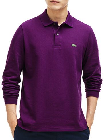 לקוסט-LACSOTE TSHIRT MEN POLO LONG - Palatinate Purple