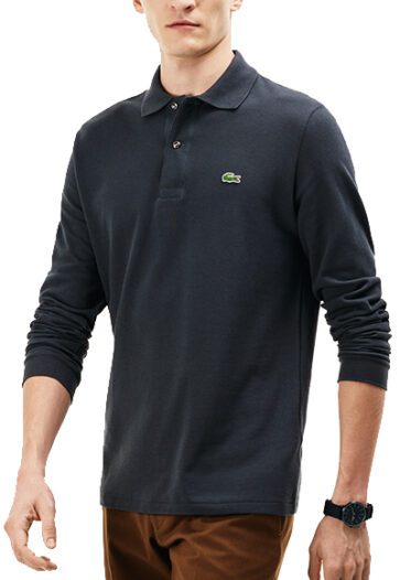 לקוסט-LACSOTE TSHIRT MEN POLO LONG - Rhino