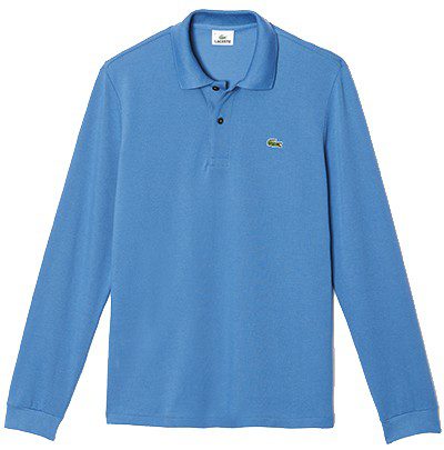 לקוסט-LACSOTE TSHIRT MEN POLO LONG - Seagull