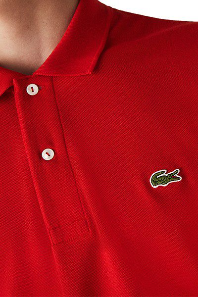 לקוסט-LACSOTE TSHIRT MEN POLO LONG - Venetian Red