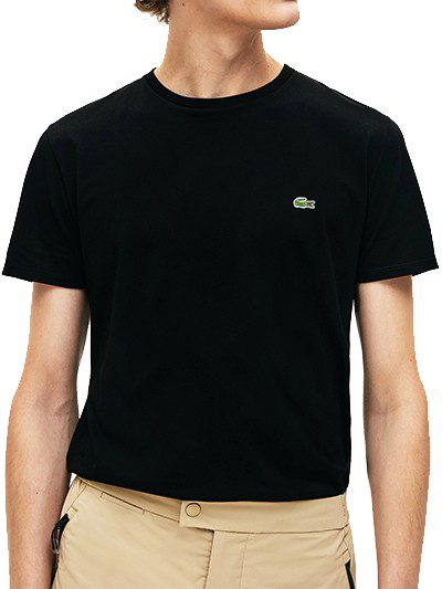 לקוסט-LACSOTE TSHIRT MEN SHORT - Black