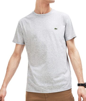 לקוסט-LACSOTE TSHIRT MEN SHORT - Gray