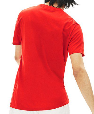 לקוסט-LACSOTE TSHIRT MEN SHORT - Red