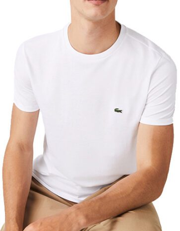 לקוסט-LACSOTE TSHIRT MEN SHORT - White