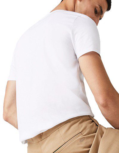 לקוסט-LACSOTE TSHIRT MEN SHORT - White