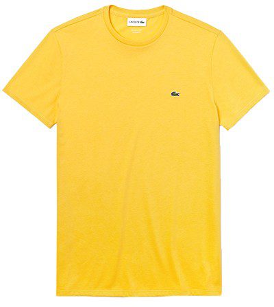 לקוסט-LACSOTE TSHIRT MEN SHORT - Yellow