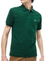 לקוסט-LACSOTE TSHIRT MEN'S POLO SHORT - Burnham Green