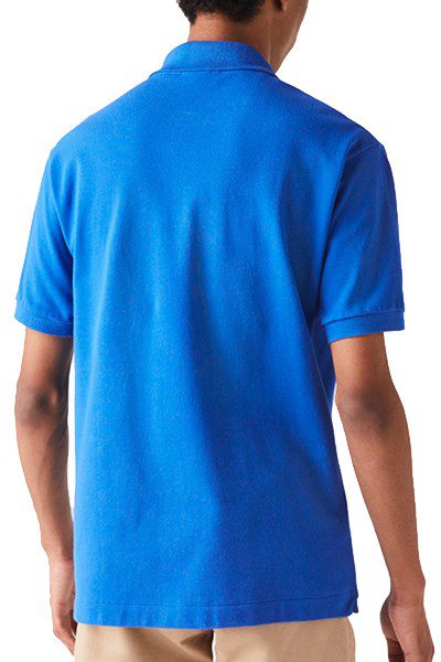 לקוסט-LACSOTE TSHIRT MEN'S POLO SHORT - Denim Blue