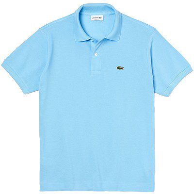 לקוסט-LACSOTE TSHIRT MEN'S POLO SHORT - Light Blue