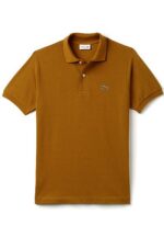 לקוסט-LACSOTE TSHIRT MEN'S POLO SHORT - Saddle Brown