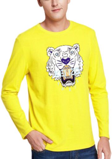 קנזו-KENZO קנזו חולצות שרוול ארוך לגברים - YELLOW