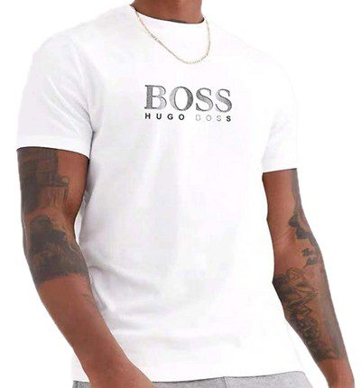 בוס-HUGO BOSS TSHIRT MEN'S SHORT - White