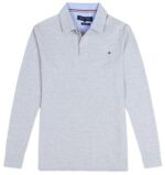 טומי הילפיגר-TOMMY POLO LONG MEN'S - Gray