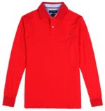 טומי הילפיגר-TOMMY POLO LONG MEN'S - Red