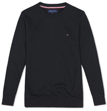 טומי הילפיגר-TOMMY SWETER LIKE HOODIES MEN'S - Black