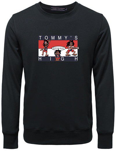 טומי הילפיגר-TOMMY SWETER MEN AND HOODIES MEN AND WOMEN - Black