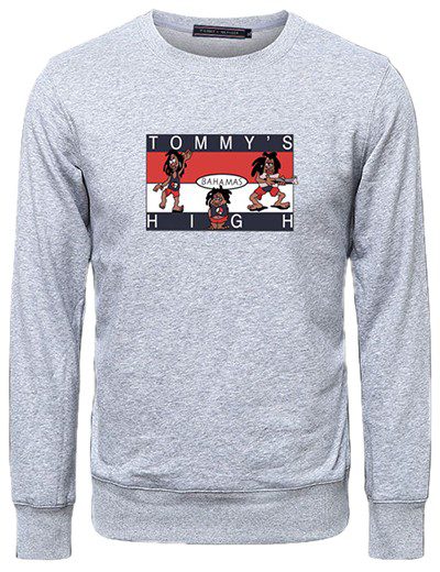 טומי הילפיגר-TOMMY SWETER MEN AND HOODIES MEN AND WOMEN - Gray