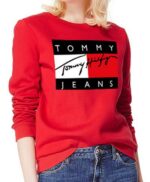 טומי הילפיגר-TOMMY SWETER WOMEN - Red