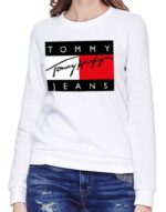 טומי הילפיגר-TOMMY SWETER WOMEN - White