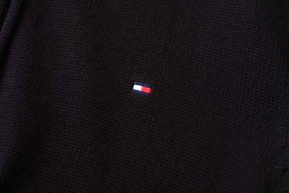 טומי הילפיגר-TOMMY SWETER ZIP MEN'S - Black