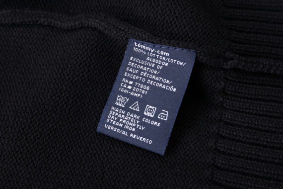 טומי הילפיגר-TOMMY SWETER ZIP MEN'S - Black