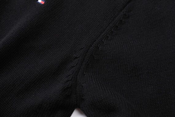 טומי הילפיגר-TOMMY SWETER ZIP MEN'S - Black