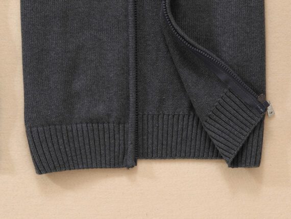 טומי הילפיגר-TOMMY SWETER ZIP MEN'S - Dip Gray