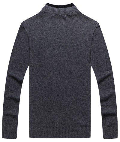 טומי הילפיגר-TOMMY SWETER ZIP MEN'S - Dip Gray