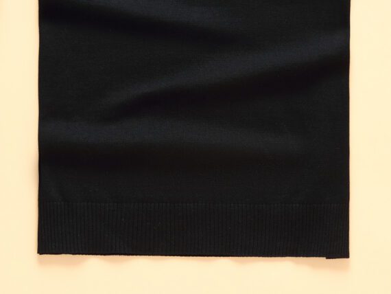 טומי הילפיגר-TOMMY TSHIRT MEN'S LONG V - Black