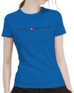 טומי הילפיגר-TOMMY TSHIRT SHORT WOMEN'S - Blue