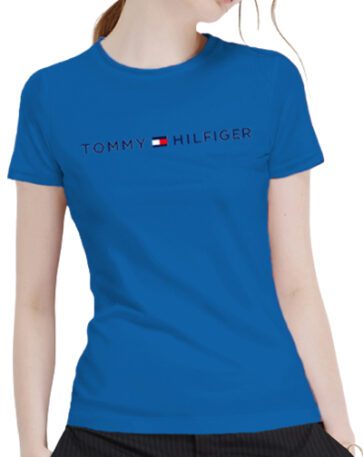 טומי הילפיגר-TOMMY TSHIRT SHORT WOMEN'S - Blue