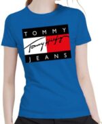טומי הילפיגר-TOMMY TSHIRT SHORT WOMEN'S - Blue