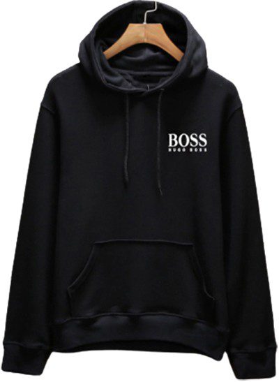 בוס-HUGO BOSS HOODIES MEN'S -BLACK